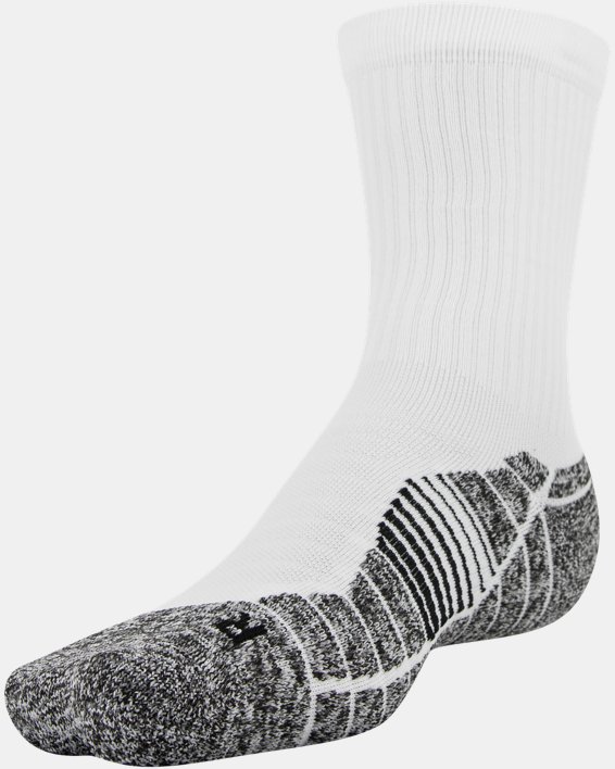 Chaussettes UA Elevated+ Performance pour homme, paq. 3, White, pdpMainDesktop image number 2